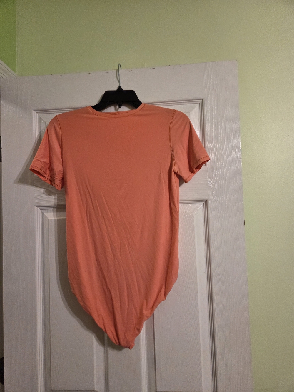 Smoothez By Aerie Soft Coral Orange Short Sleeve Bodysuit